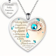 Crystal Pendant Alphabet Necklace English Birthday Gift For Boyfriend And Girlfr