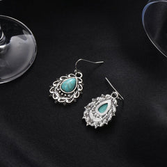 Vintage Bohemian Turquoise Water Drop Earrings