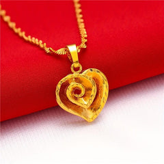 Hollow Heart Women's Necklace for Wedding Dinner Party