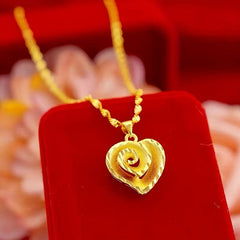 Hollow Heart Women's Necklace for Wedding Dinner Party