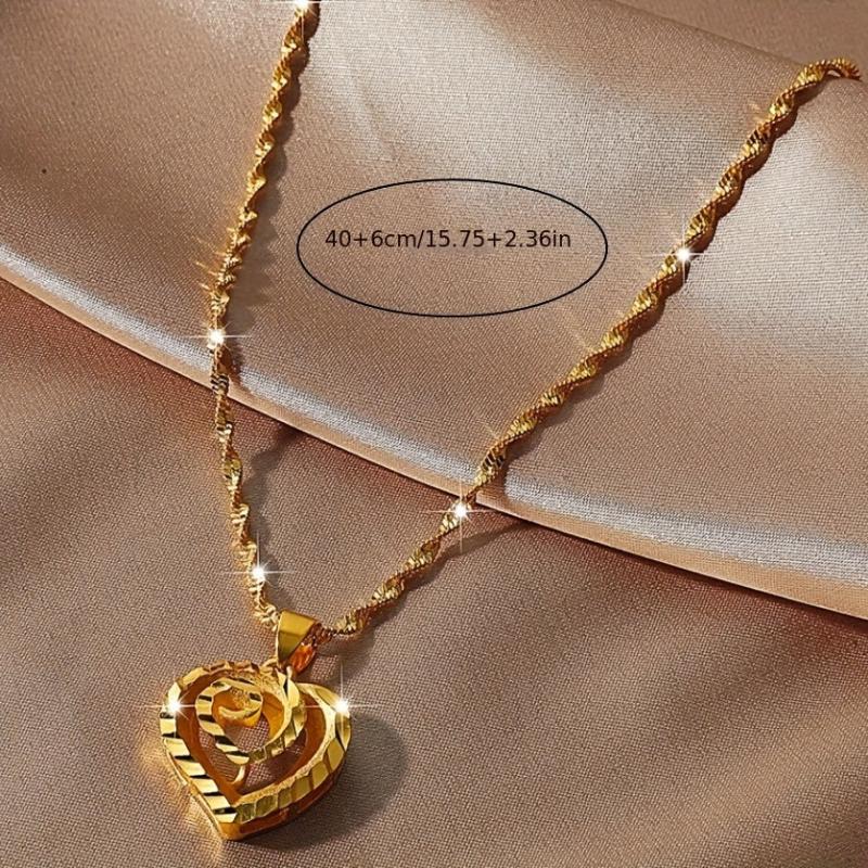 Hollow Heart Women's Necklace for Wedding Dinner Party