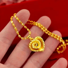 Hollow Heart Women's Necklace for Wedding Dinner Party