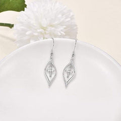 Crystal Cross Earrings For Women Daily Party Earrings