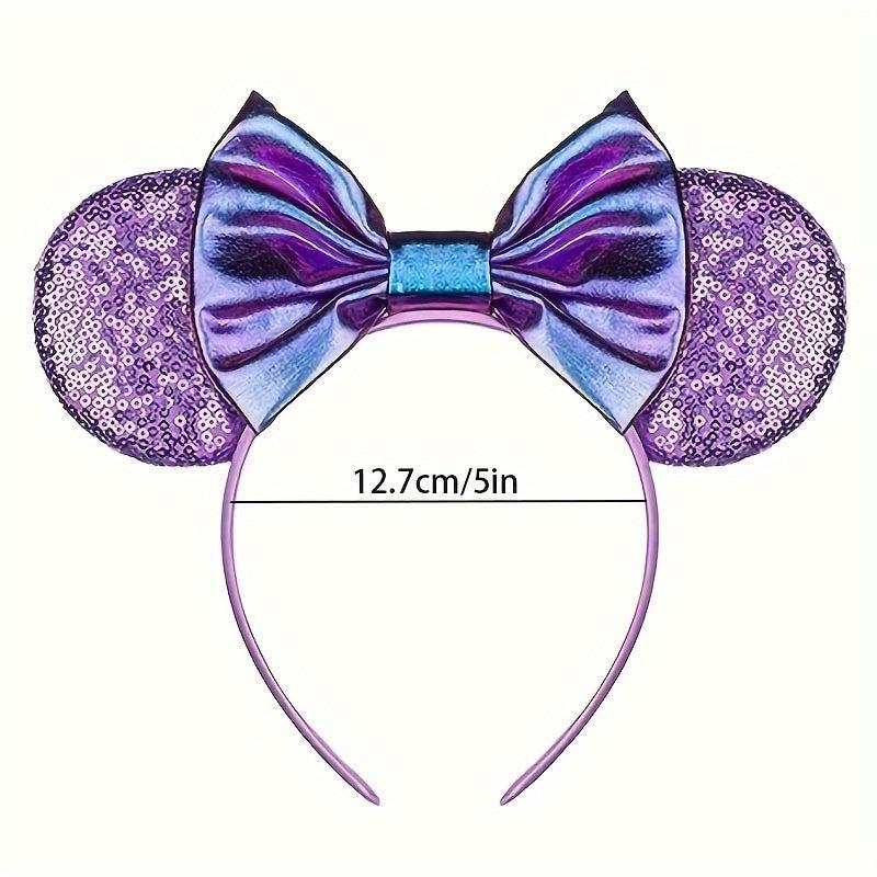 Mouse Ears Headbands Bows Mouse Ears Glitter Party Princess Decoration