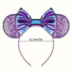 Mouse Ears Headbands Bows Mouse Ears Glitter Party Princess Decoration