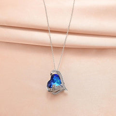 Vintage Heart Shape Pendant Necklace Toy For Kids Daughters
