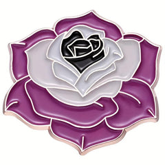 Camellias Brooches: Creative Flower-shaped Metal Badges