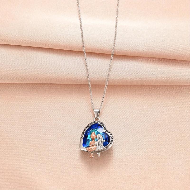 Banquet Jewelry Couple Pendant Necklace Holiday Party Anniversary Gift