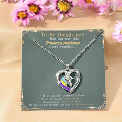 Unicorn Necklace Rainbow Heart Pendant for Parties Banquets Birthday Cards