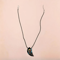Retro Eagle & Moon Necklace Men Women Banquet Party Jewelry