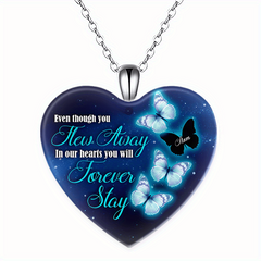 Crystal Pendant Necklace Dream Butterfly English Birthday Gift