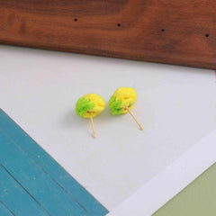 Hand woven Mini Strawberry Earrings Set