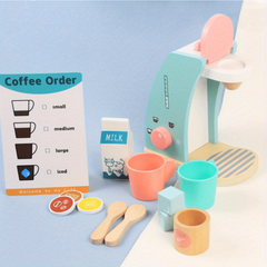 Wooden Coffee Machine Toys For Boys And Girls Play House Toys