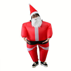 Inflatable Christmas Santa Suit Child Unisex Fancy Dress Costume