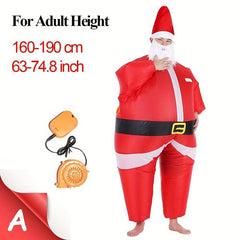 Inflatable Christmas Santa Suit Child Unisex Fancy Dress Costume