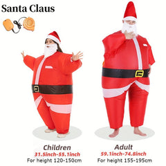 Inflatable Christmas Santa Suit Child Unisex Fancy Dress Costume