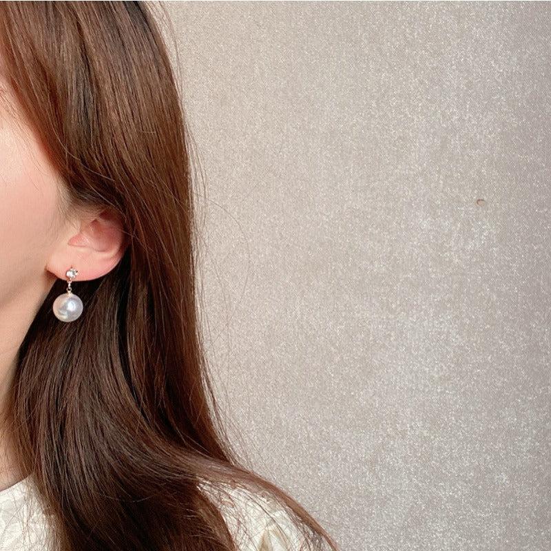 Sweet Pearl Earrings Retro Stud Earrings Ear Jewelry For Girls Women