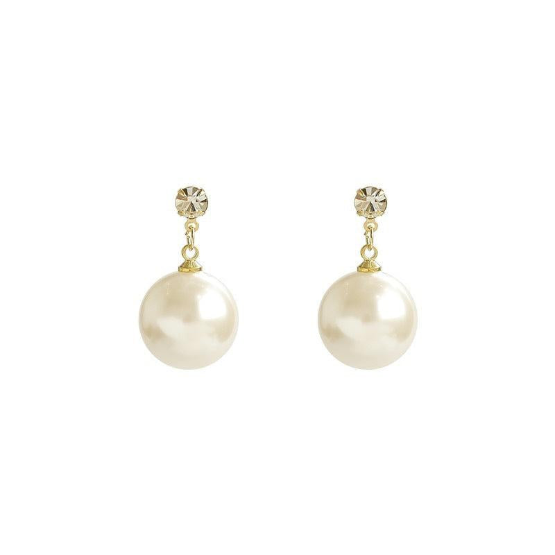 Sweet Pearl Earrings Retro Stud Earrings Ear Jewelry For Girls Women