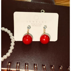 Sweet Pearl Earrings Retro Stud Earrings Ear Jewelry For Girls Women