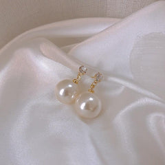 Sweet Pearl Earrings Retro Stud Earrings Ear Jewelry For Girls Women