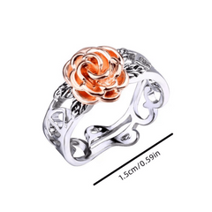 Antique Hollow Out Rose Flower Women's Ring