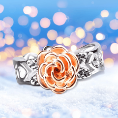 Antique Hollow Out Rose Flower Women's Ring