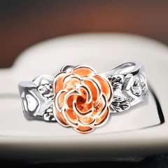 Antique Hollow Out Rose Flower Women's Ring