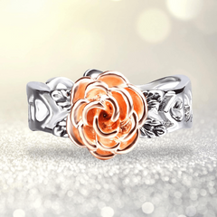 Antique Hollow Out Rose Flower Women's Ring