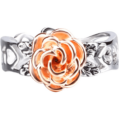 Antique Hollow Out Rose Flower Women's Ring