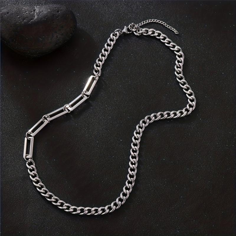 Hip hop Men's Stainless Steel Necklace Cold Style Non fading Necklace