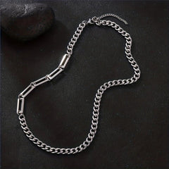 Hip hop Men's Stainless Steel Necklace Cold Style Non fading Necklace