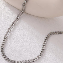 Hip hop Men's Stainless Steel Necklace Cold Style Non fading Necklace
