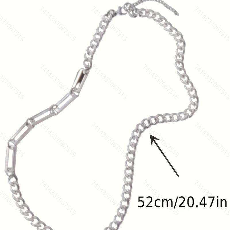 Hip hop Men's Stainless Steel Necklace Cold Style Non fading Necklace