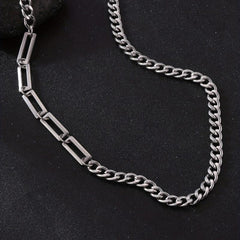 Hip hop Men's Stainless Steel Necklace Cold Style Non fading Necklace