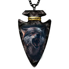 Animal Wolf Pendant Necklace for Kids Boys Men Women Holiday Christmas