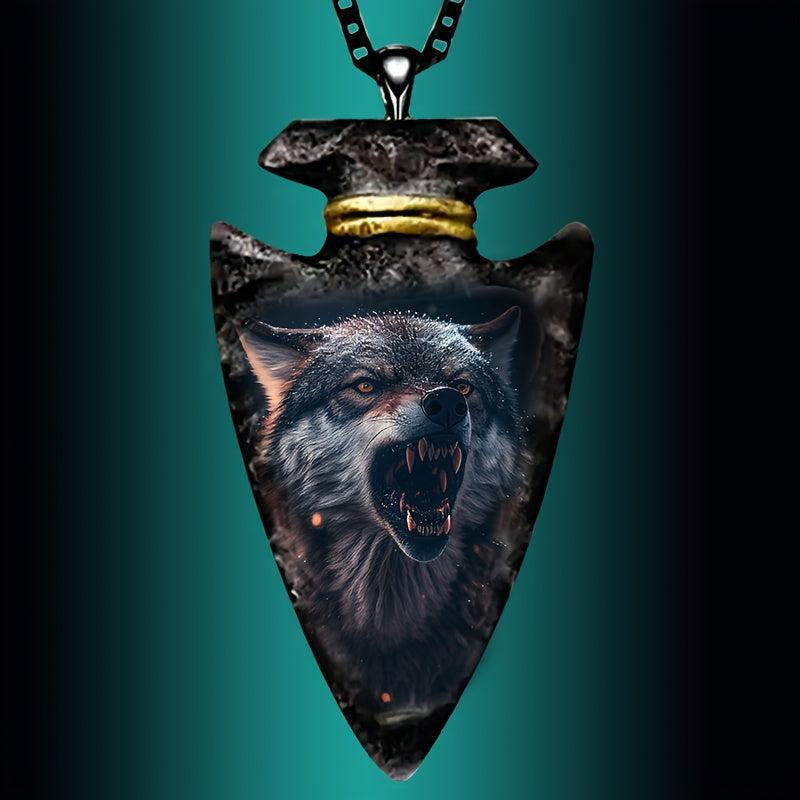 Animal Wolf Pendant Necklace for Kids Boys Men Women Holiday Christmas