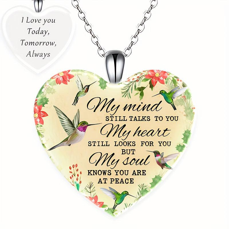 Bird Pendant Necklace English Birthday Gift Boyfriend Girlfriend