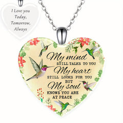 Bird Pendant Necklace English Birthday Gift Boyfriend Girlfriend