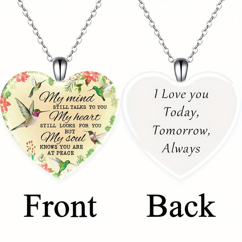 Bird Pendant Necklace English Birthday Gift Boyfriend Girlfriend