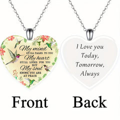 Bird Pendant Necklace English Birthday Gift Boyfriend Girlfriend
