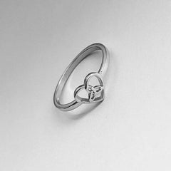 Sweet Triangle Heart Ring Women Ring Creative Party Jewelry