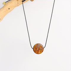Tibetan Agate Pendant Ethnic Style Short Necklace