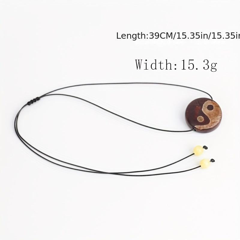 Tibetan Agate Pendant Ethnic Style Short Necklace