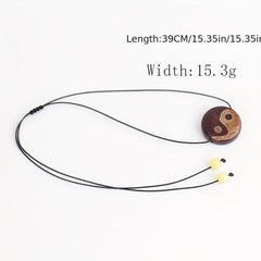 Tibetan Agate Pendant Ethnic Style Short Necklace