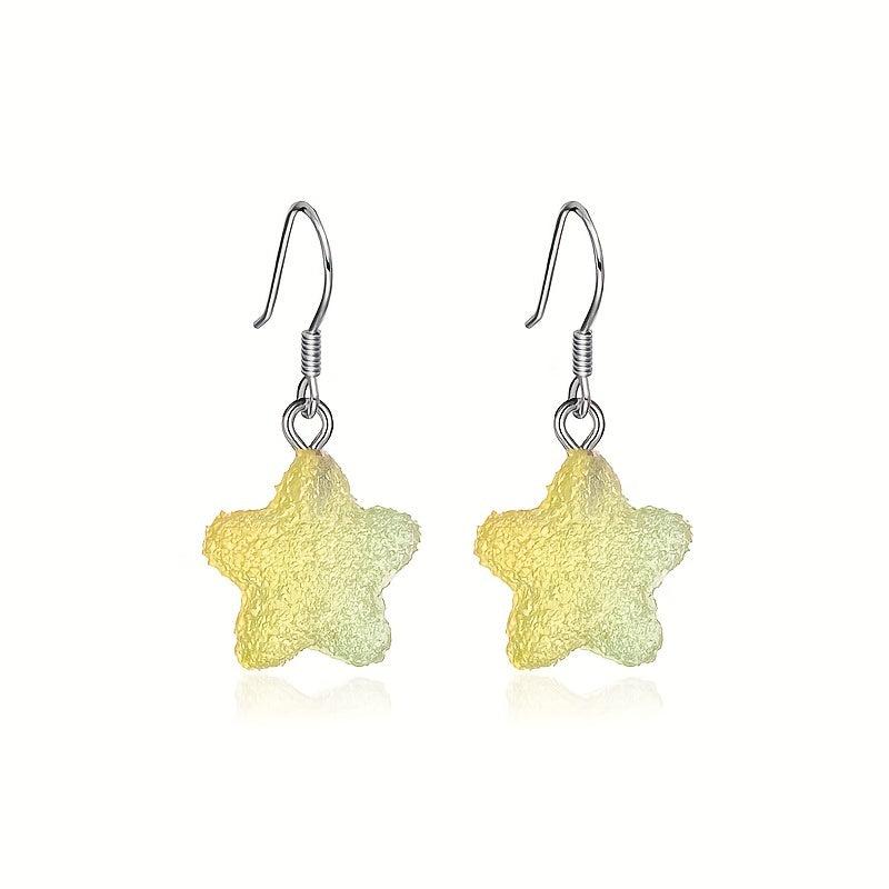 Pentagram Candy Earrings Gradient Soft Girl Earrings