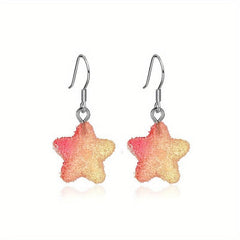 Pentagram Candy Earrings Gradient Soft Girl Earrings