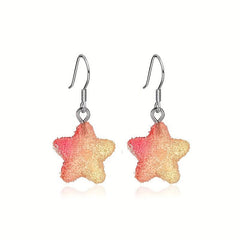 Pentagram Candy Earrings Gradient Soft Girl Earrings