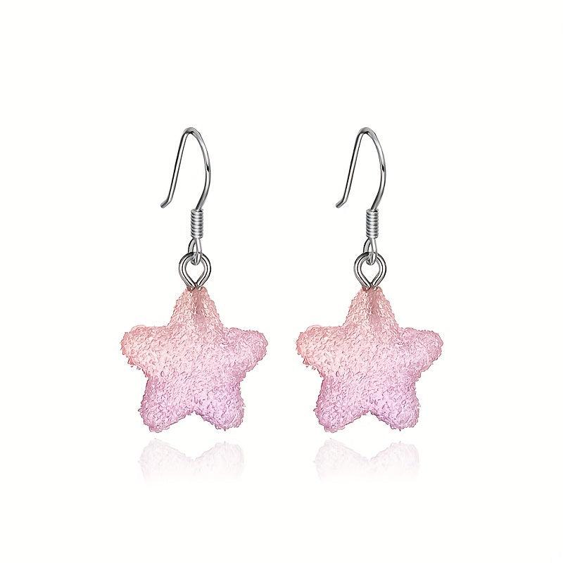 Pentagram Candy Earrings Gradient Soft Girl Earrings