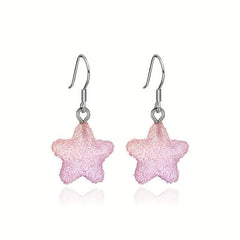 Pentagram Candy Earrings Gradient Soft Girl Earrings
