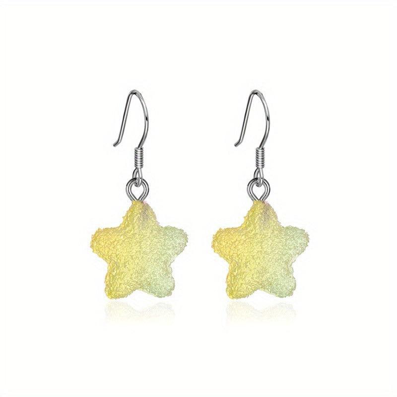 Pentagram Candy Earrings Gradient Soft Girl Earrings